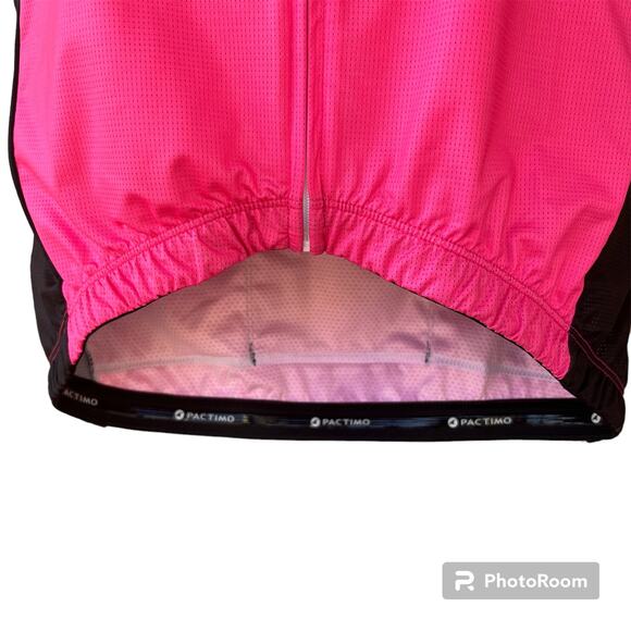 Pactimo Racing Cycling Jersey Zip Front Short Sleeve Tucson Arizona Pink Mens L - Picture 5 of 11